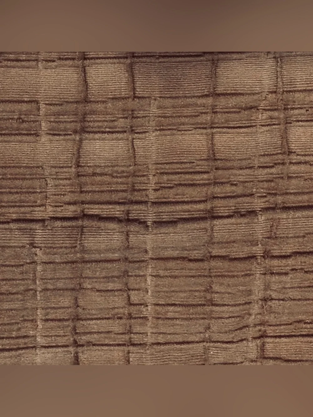 2 Calvin Klein brown grid textured euro pillow shams - 26 x 26